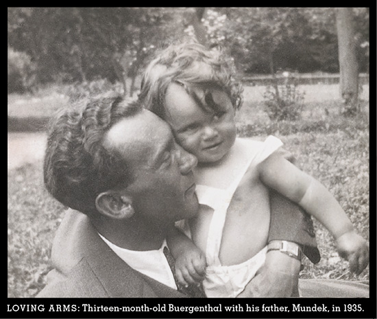 Thomas Buergenthal with father Mundek in 1935