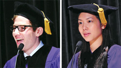 Jared Kaplan '13 and Ellie Siu '13 